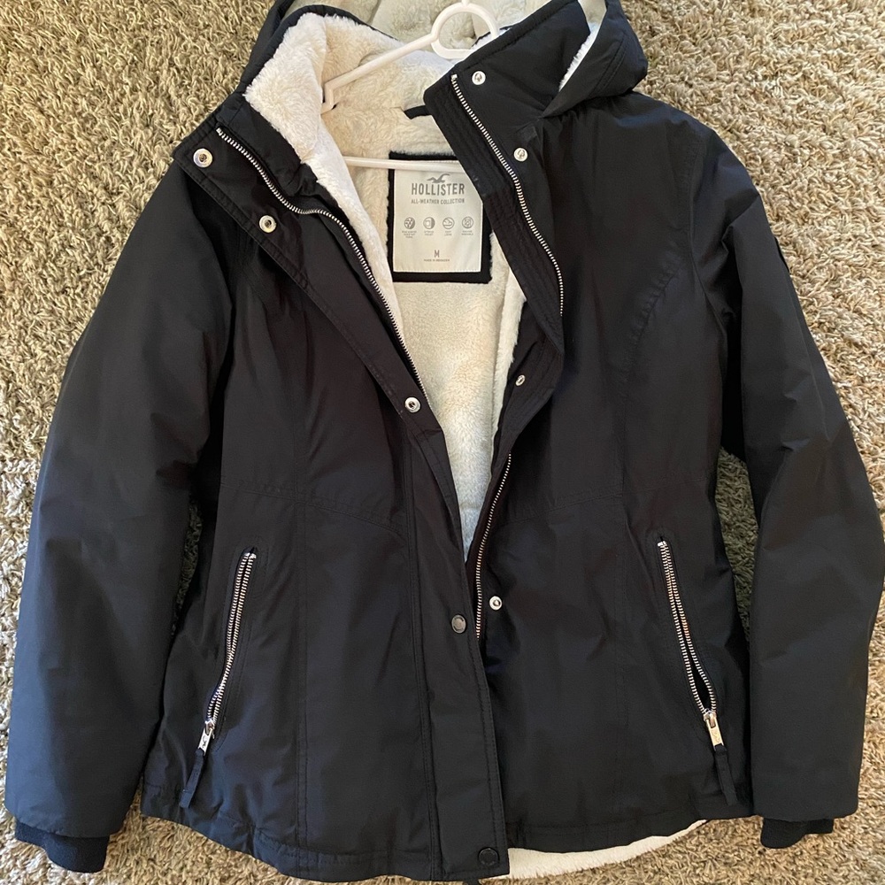 Hollister Women's Black Ski Jacket